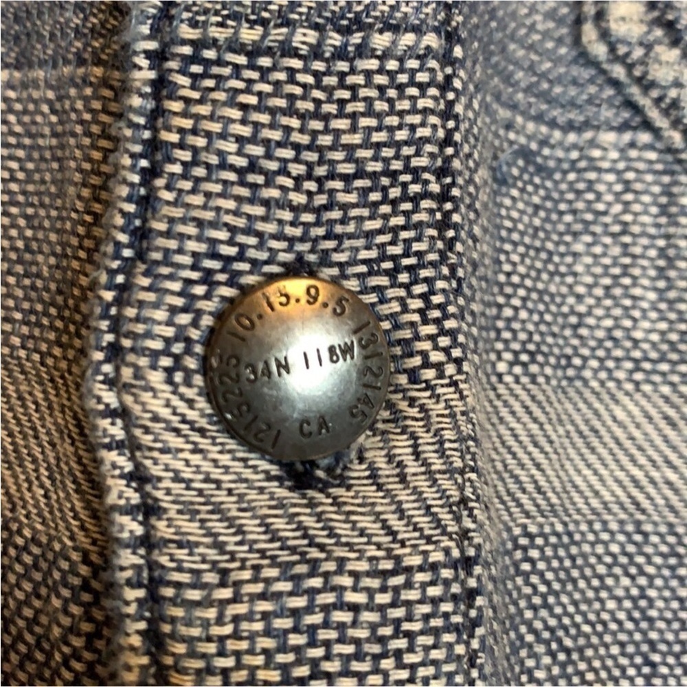 Current/Elliott Patch Pocket Ombr Denim Shirt / J… - image 6